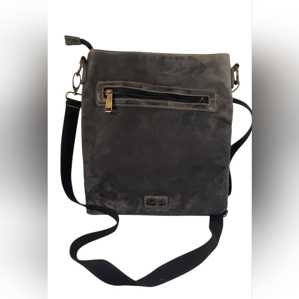 Cargoit Grey Canvas Crossbody Bag